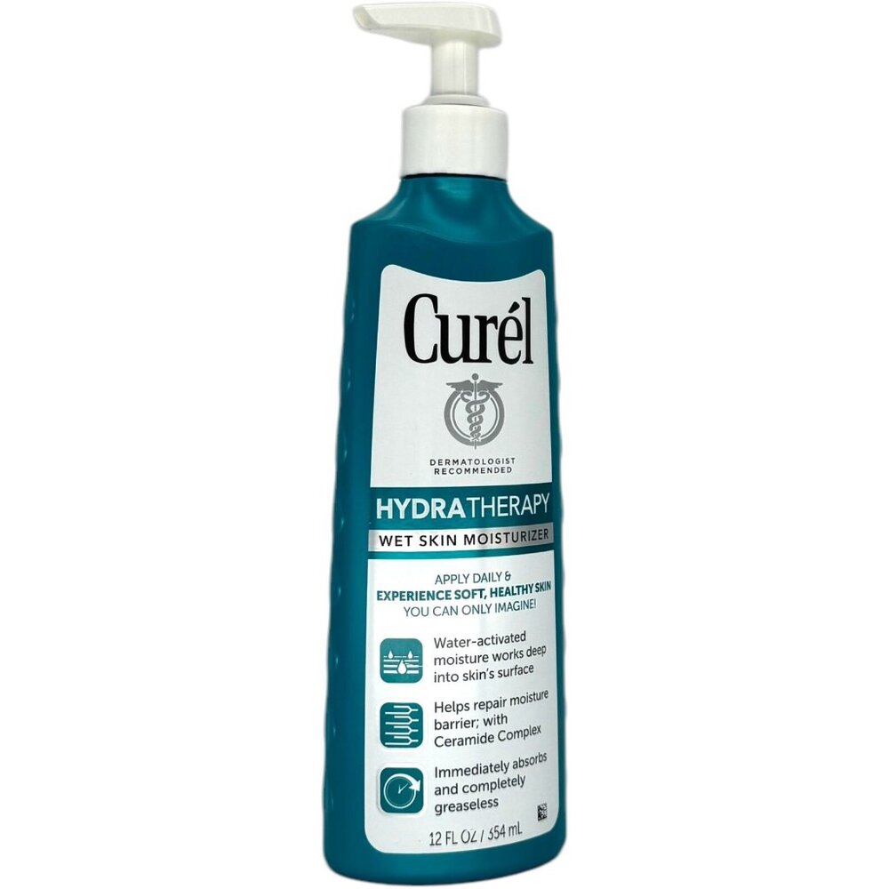 Curel Hydra Therapy Wet Skin Moisturizer Original Formula 12oz Ceramide Lotion - Picture 5 of 5